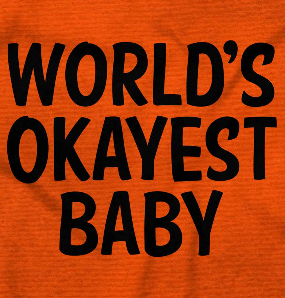 Okayest Baby Romper Bodysuit-Direct To Garment Print-Brisco Baby