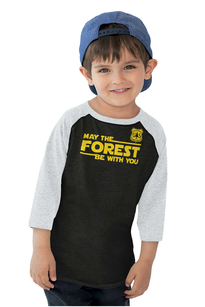 May The Forest Toddler Baseball-Direct To Garment Print-Brisco Baby