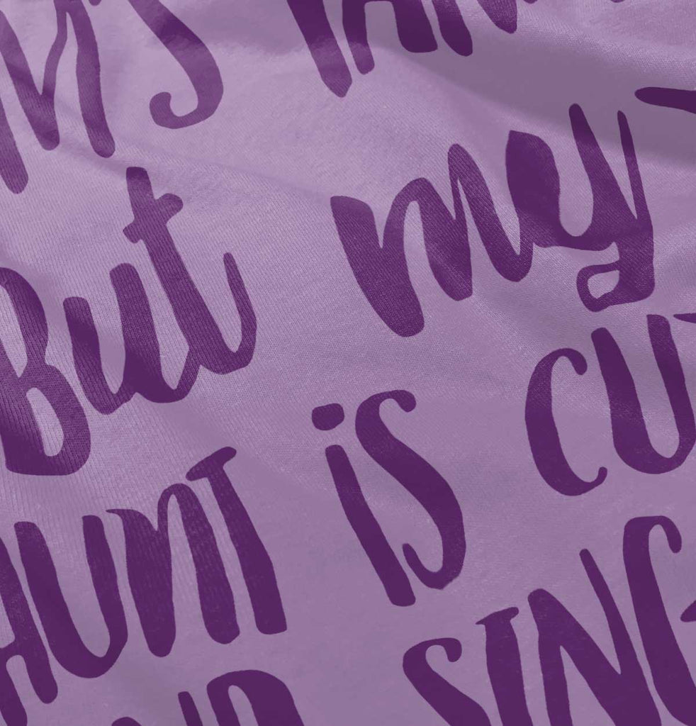 Aunt is Single Toddler Ruffled Trim T-Shirt-Direct To Garment Print-Brisco Baby