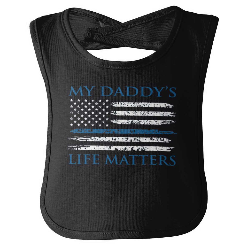 Daddy's Life Infant Baby Bib-Direct To Garment Print-Brisco Baby