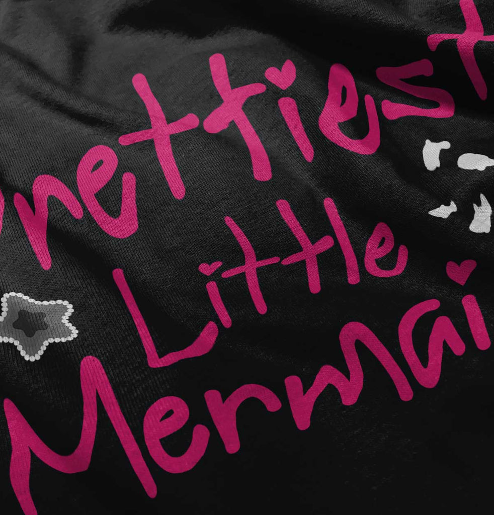 Prettiest Little Mermaid Romper Bodysuit-Direct To Garment Print-Brisco Baby