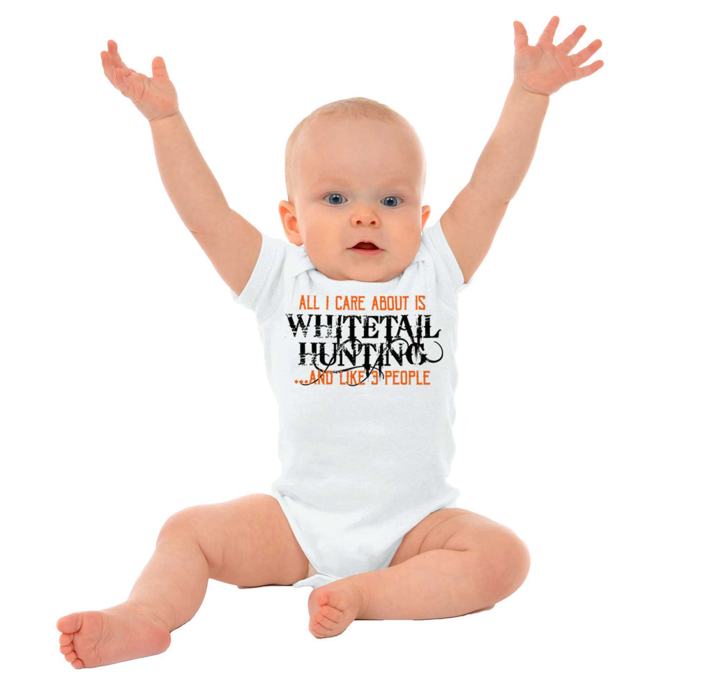 Whitetail Hunting Season Romper Bodysuit-Direct To Garment Print-Brisco Baby