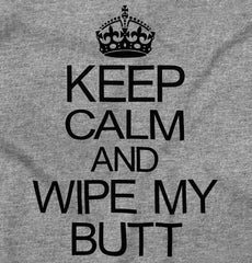 Wipe My Butt Romper Bodysuit-Direct To Garment Print-Brisco Baby