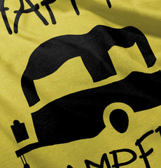 Happy Camper Romper Bodysuit-Direct To Garment Print-Brisco Baby