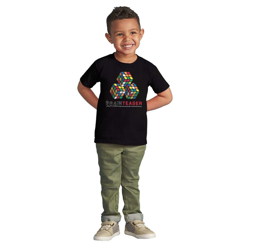 Brainteaser Infant Toddler T Shirt-Direct To Garment Print-Brisco Baby