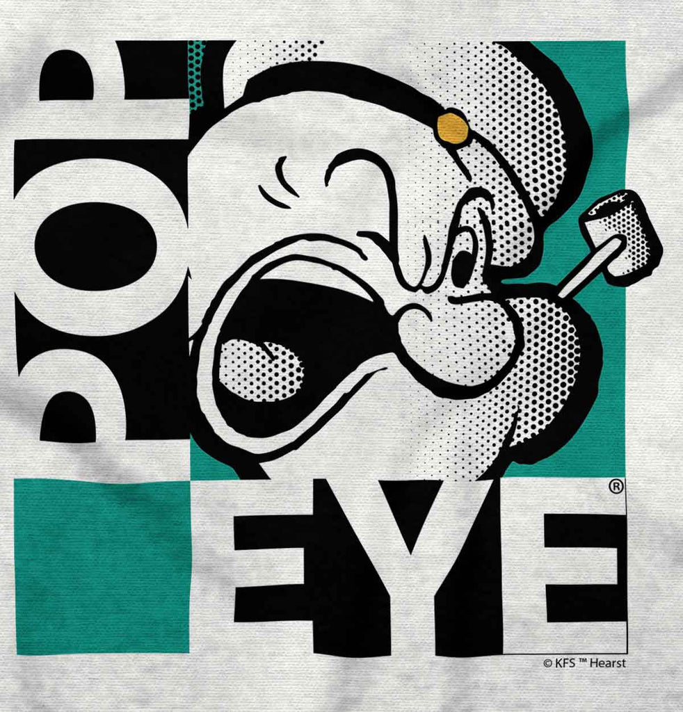 Popeye Pop Art Infant Toddler T Shirt-Direct To Garment Print-Brisco Baby