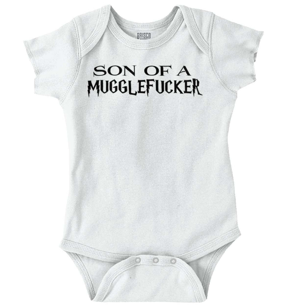 Son Of A Mugglefucke Romper Bodysuit-Direct To Garment Print-Brisco Baby