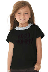 Accio Mommy Toddler Ruffled Trim T-Shirt-Direct To Garment Print-Brisco Baby