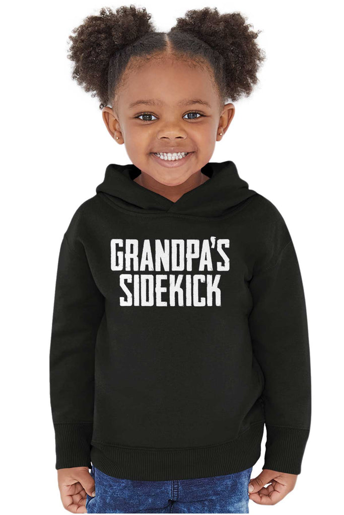 Grandpa's Sidekick Toddler Pullover Hoodie-Direct To Garment Print-Brisco Baby