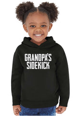 Grandpa's Sidekick Toddler Pullover Hoodie-Direct To Garment Print-Brisco Baby