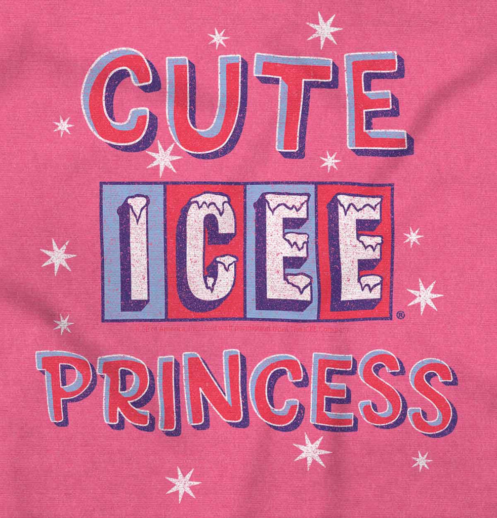 Icee Princess Toddler Football Jersey Tee-Direct To Garment Print-Brisco Baby