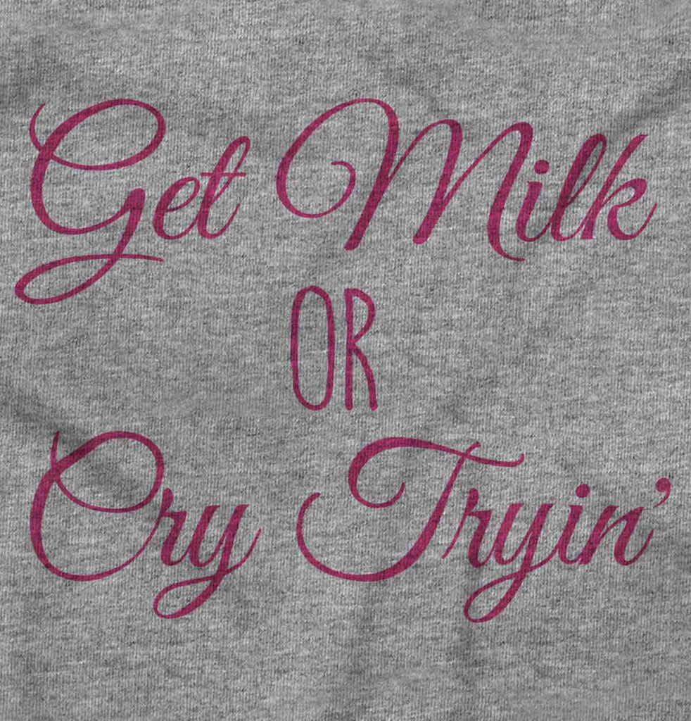 Get Milk Toddler Football Jersey Tee-Direct To Garment Print-Brisco Baby