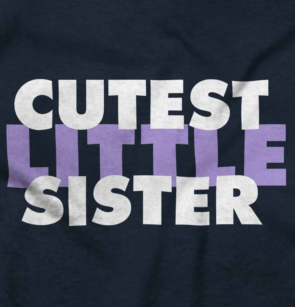 Cutest Little Sister Romper Bodysuit-Direct To Garment Print-Brisco Baby