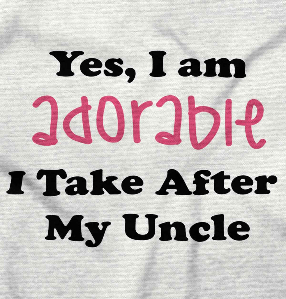 Adorable After Uncle Infant Baby Bib-Direct To Garment Print-Brisco Baby