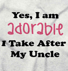 Adorable After Uncle Infant Baby Bib-Direct To Garment Print-Brisco Baby