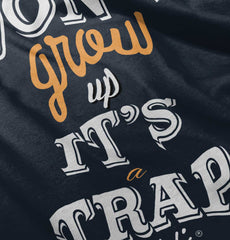 Don't Grow Up Infant Toddler T Shirt-Direct To Garment Print-Brisco Baby