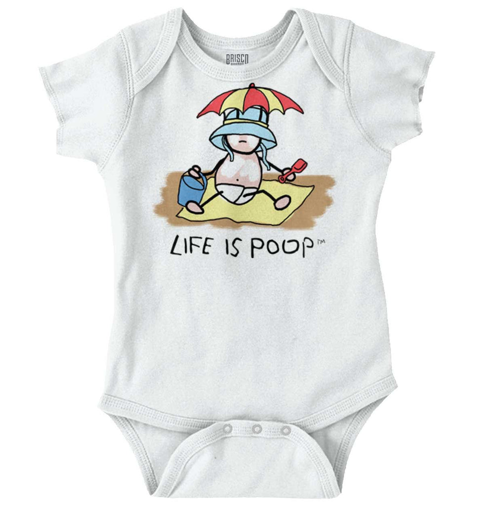 Beach Umbrella Romper-Direct To Garment Print-Brisco Baby