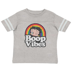 Boop Vibes Toddler Football Jersey Tee-Direct To Garment Print-Brisco Baby
