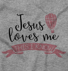 Jesus Christ Loves Me Romper Bodysuit-Direct To Garment Print-Brisco Baby