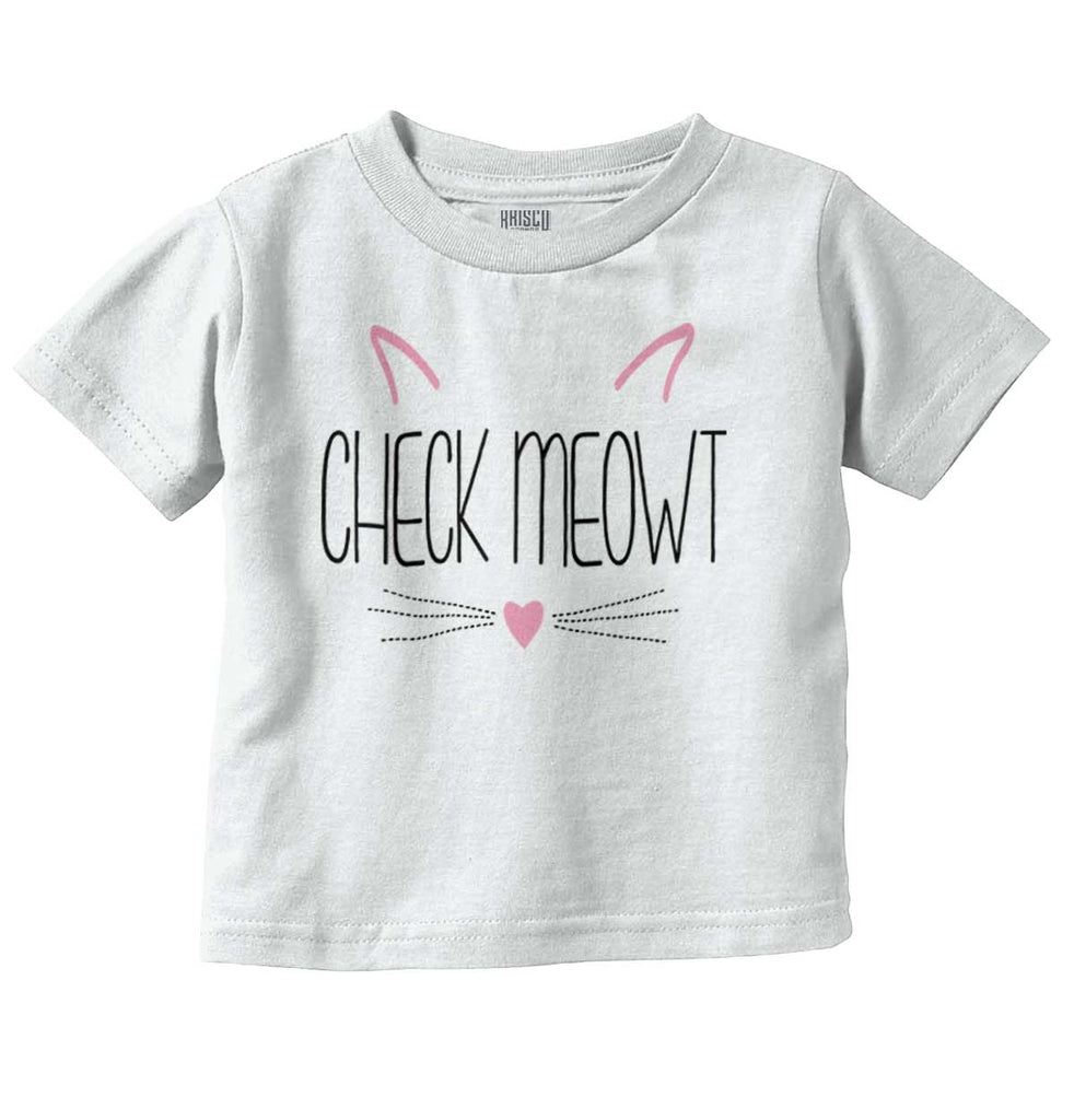 Check Meowt Infant Toddler T Shirt-Direct To Garment Print-Brisco Baby