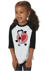 Betty Boop Toddler Baseball-Direct To Garment Print-Brisco Baby