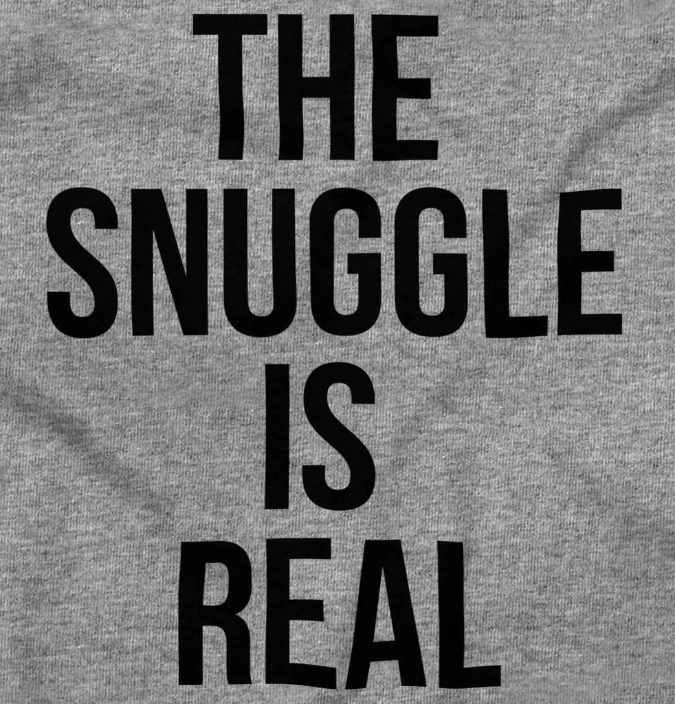 The Snuggle Is Real Romper Bodysuit-Direct To Garment Print-Brisco Baby