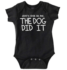 Dog Did It Romper Bodysuit-Direct To Garment Print-Brisco Baby