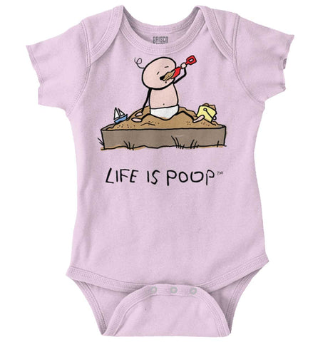 Eating Sand Romper Bodysuit-Direct To Garment Print-Brisco Baby