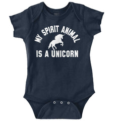 Spirit Unicorn Romper Bodysuit-Direct To Garment Print-Brisco Baby