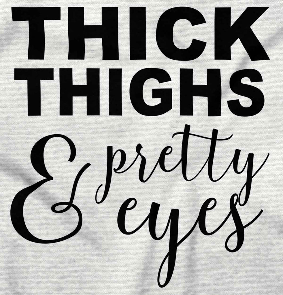 Thick Thighs Romper Bodysuit-Direct To Garment Print-Brisco Baby