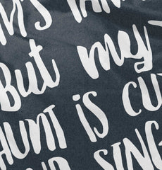 Aunt is Single Football Romper Bodysuit-Direct To Garment Print-Brisco Baby