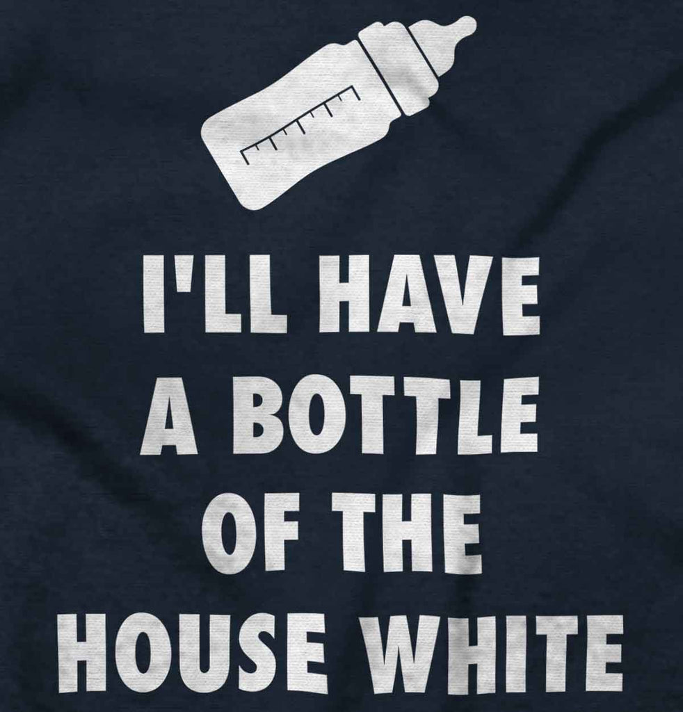 House White Infant Toddler T Shirt-Direct To Garment Print-Brisco Baby