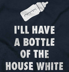 House White Infant Toddler T Shirt-Direct To Garment Print-Brisco Baby