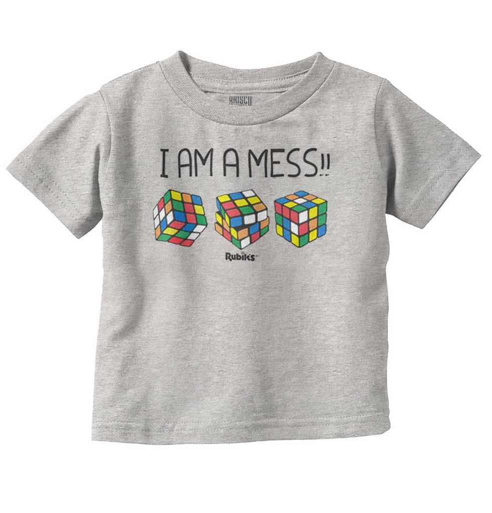 I Am A Mess Infant Toddler T Shirt-Direct To Garment Print-Brisco Baby
