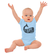 Jesus Whale Romper Bodysuit-Direct To Garment Print-Brisco Baby