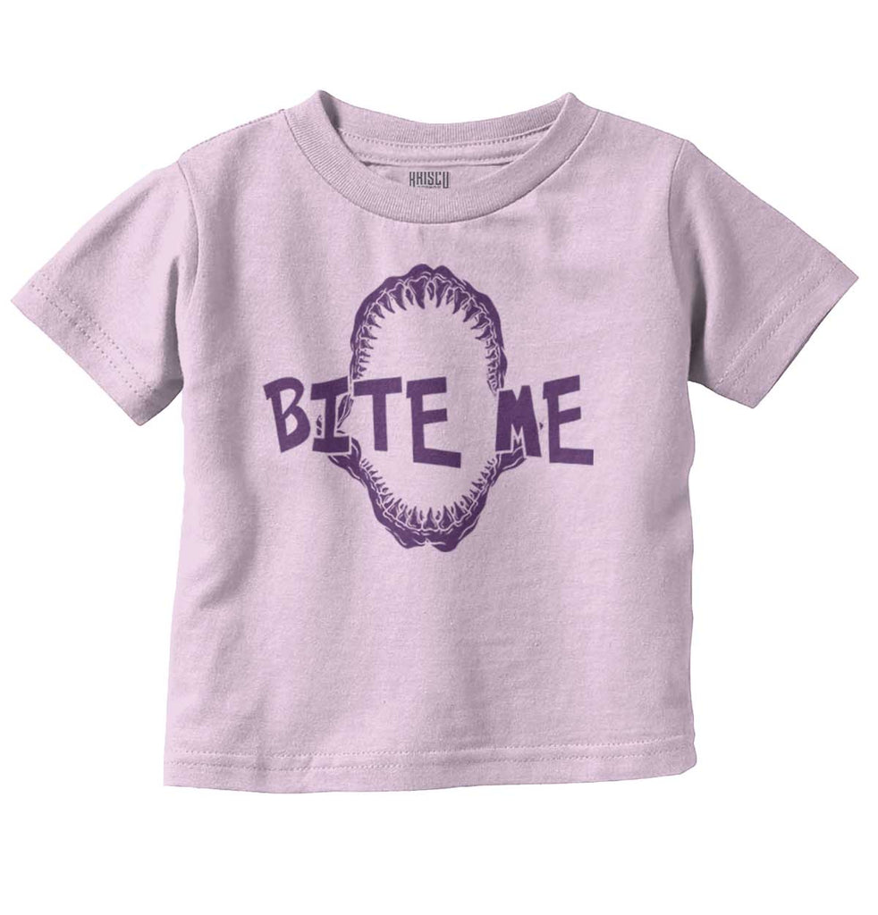 Bite Me Infant Toddler T Shirt-Direct To Garment Print-Brisco Baby