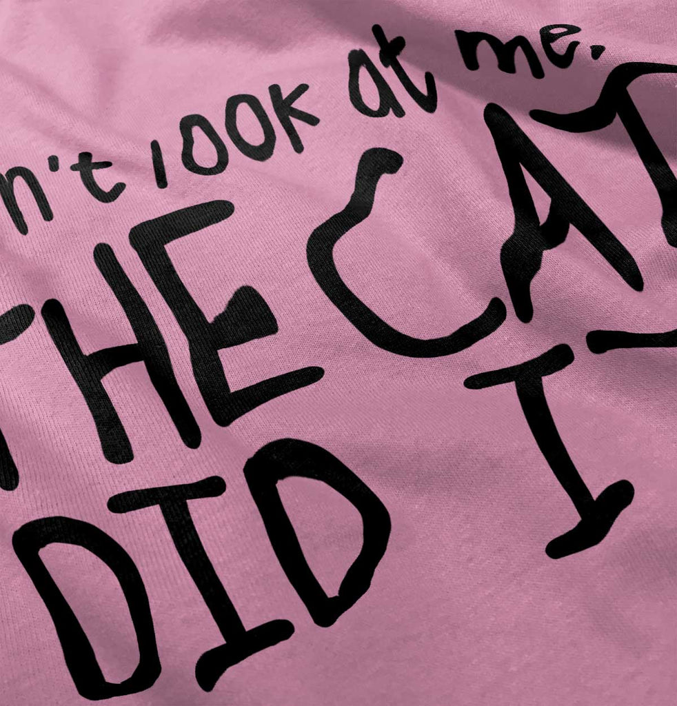 Cat Did It Solid Baby Pajama Top-Direct To Garment Print-Brisco Baby