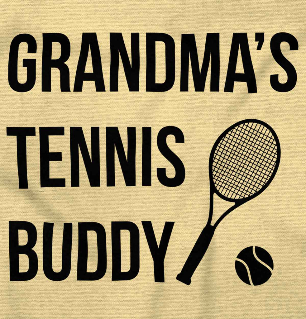 Grandma's Tennis Buddy Romper Bodysuit-Direct To Garment Print-Brisco Baby
