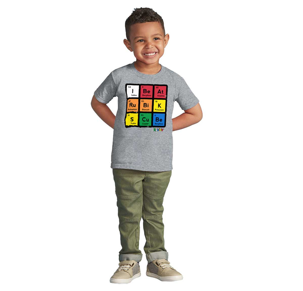 I Beat Rubik's Cube Infant Toddler T Shirt-Direct To Garment Print-Brisco Baby