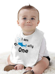 Oh Fish-ally One Infant Baby Bib-Direct To Garment Print-Brisco Baby
