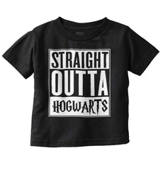Straight Outta Hogwarts Infant Toddler T Shirt-Direct To Garment Print-Brisco Baby