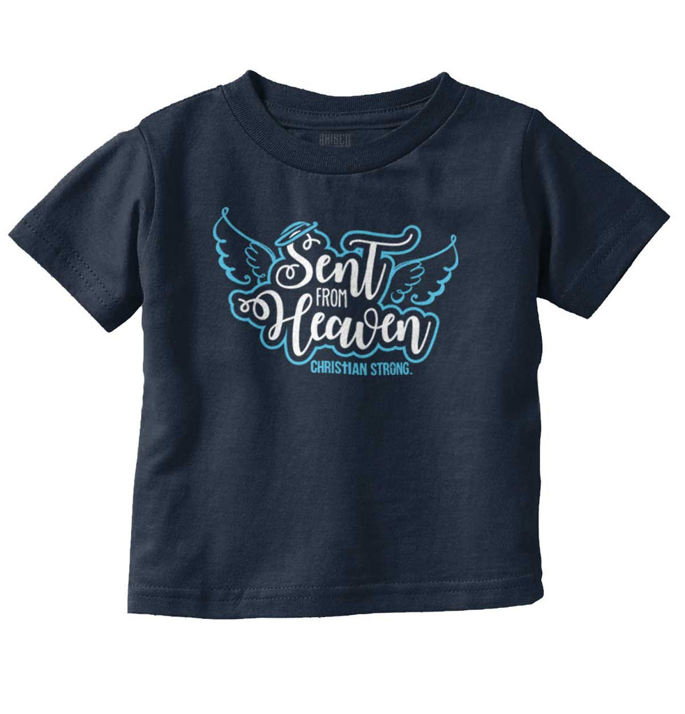 Sent From Heaven Infant Toddler T Shirt-Direct To Garment Print-Brisco Baby