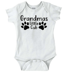 Granmda's Little Cub Romper Bodysuit-Direct To Garment Print-Brisco Baby
