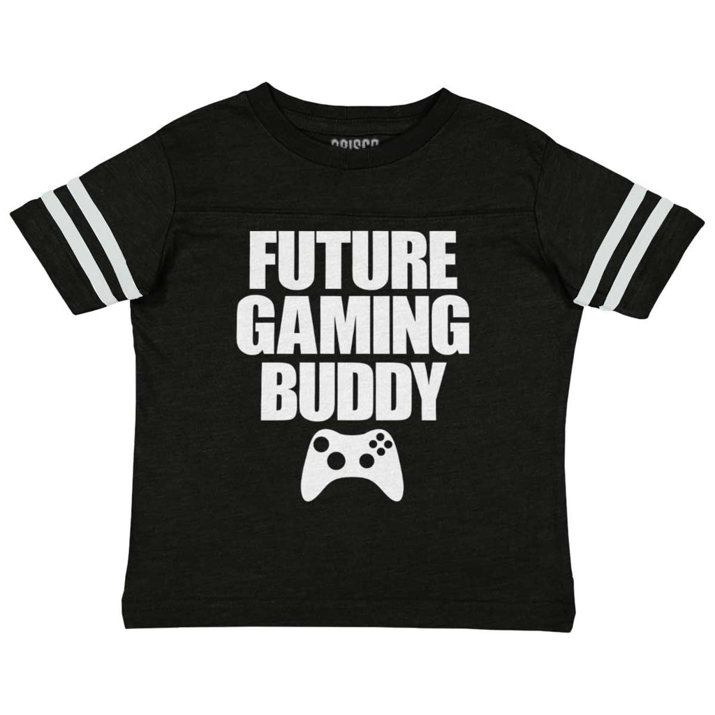 Future Gaming Buddy Toddler Football Jersey Tee-Direct To Garment Print-Brisco Baby