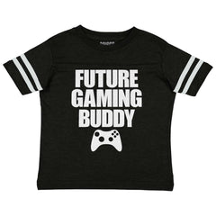 Future Gaming Buddy Toddler Football Jersey Tee-Direct To Garment Print-Brisco Baby