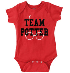 Team Potter Romper Bodysuit-Direct To Garment Print-Brisco Baby