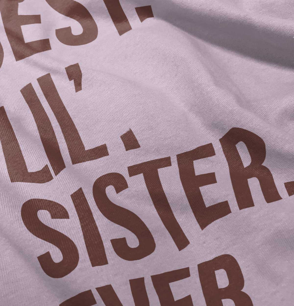 Best Lil Sister Ever Romper Bodysuit-Direct To Garment Print-Brisco Baby