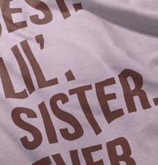 Best Lil Sister Ever Romper Bodysuit-Direct To Garment Print-Brisco Baby