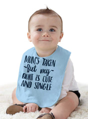 Aunt is Single Infant Baby Bib-Direct To Garment Print-Brisco Baby