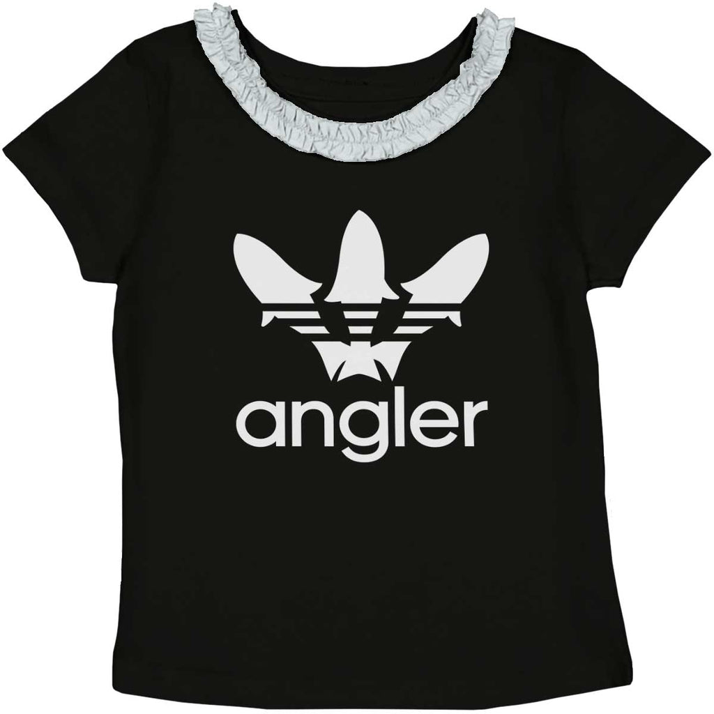 Angler Ruffled Trim T-Shirt-Direct To Garment Print-Brisco Baby
